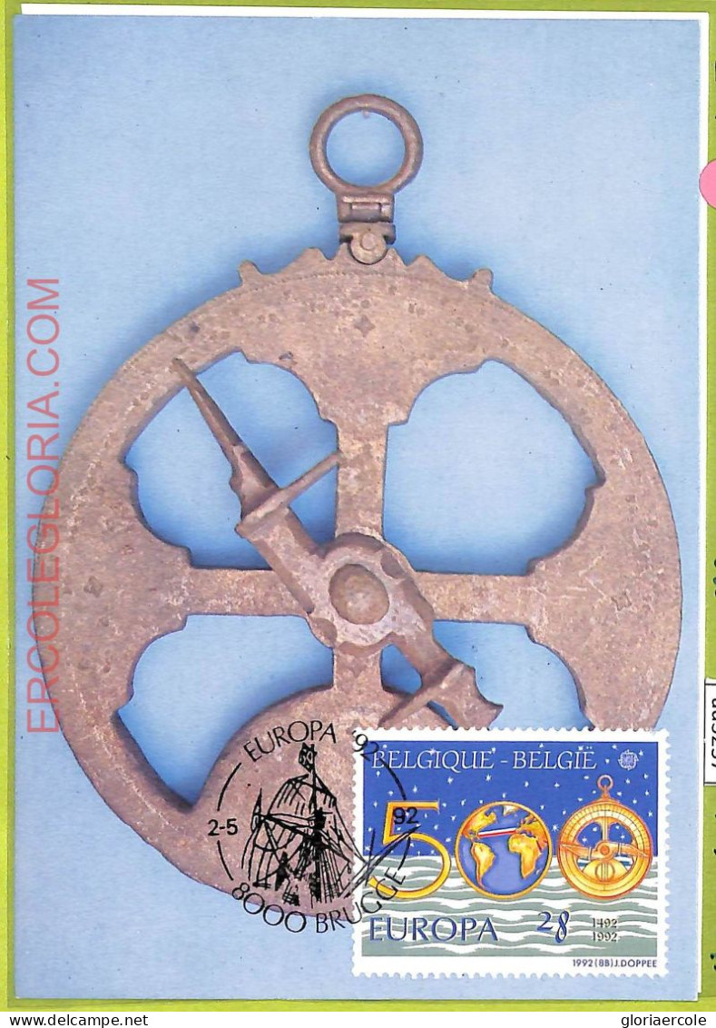 Ad3257 - BELGIUM - Postal History - MAXIMUM CARD Set Of 2 - MAPS 1992 - 1991-2000