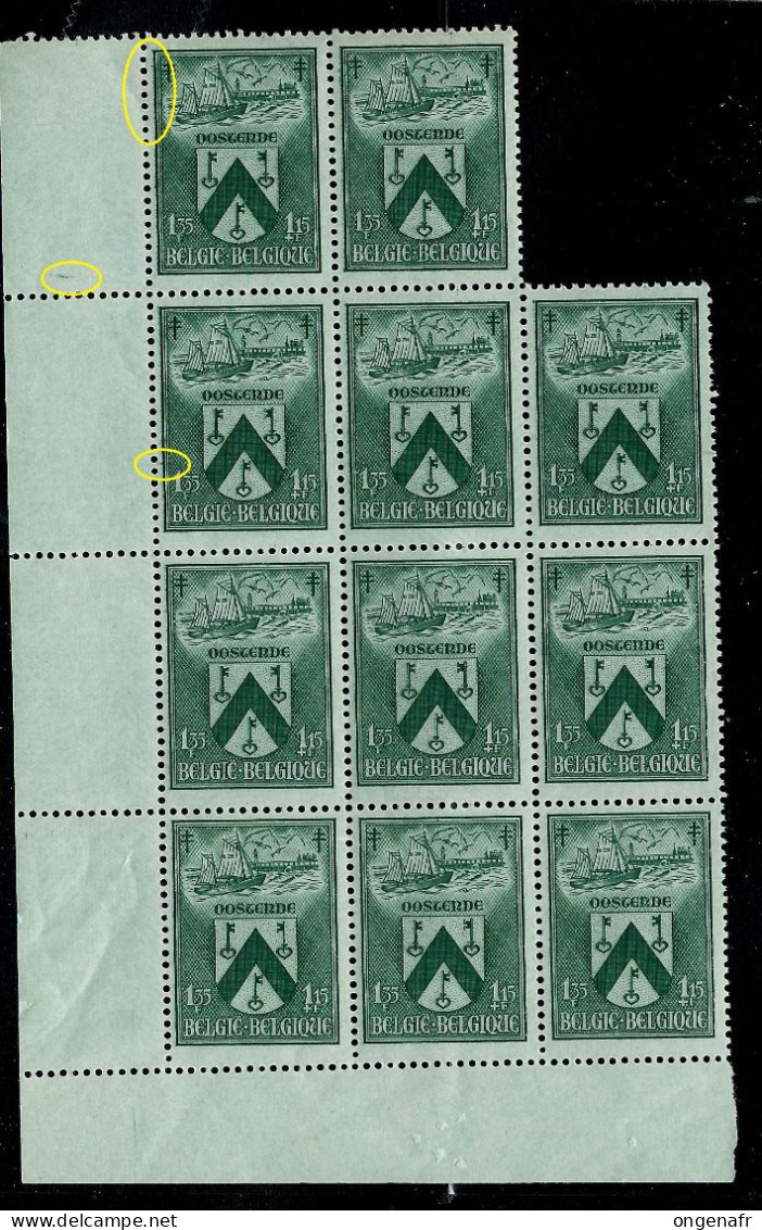 Bloc De 11  Cdf Du N° 745 ( OOSTENDE )  **  + CU !! - Unused Stamps