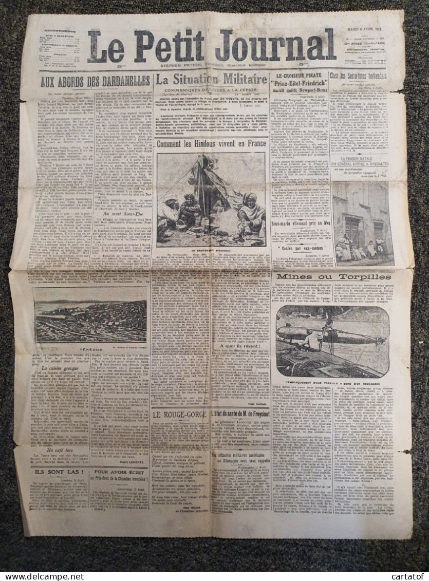 LE PETIT JOURNAL 6 Avril 1915 - Le Petit Journal