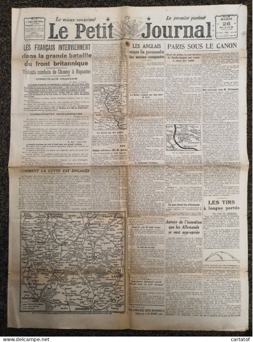 LE PETIT JOURNAL 26 Mars 1918 - Le Petit Journal