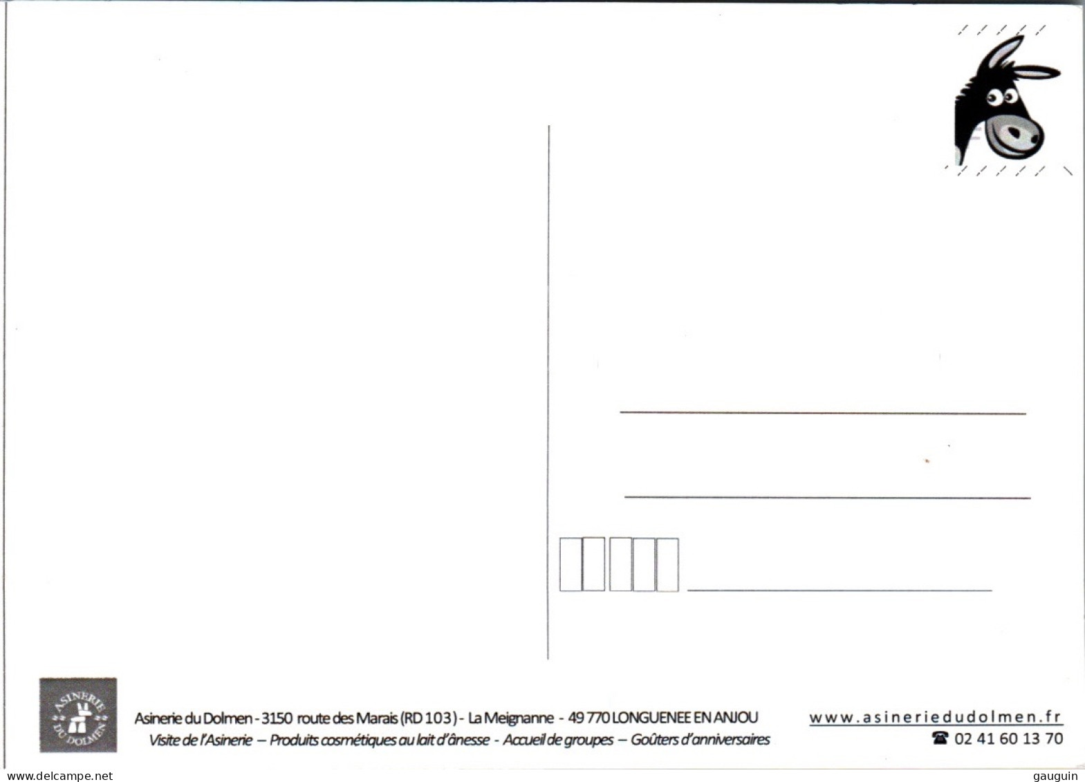 CPM - ÂNE - Asinerie Du DOLMEN - La Meignanne LONGUENÉE En ANJOU ... - Donkeys