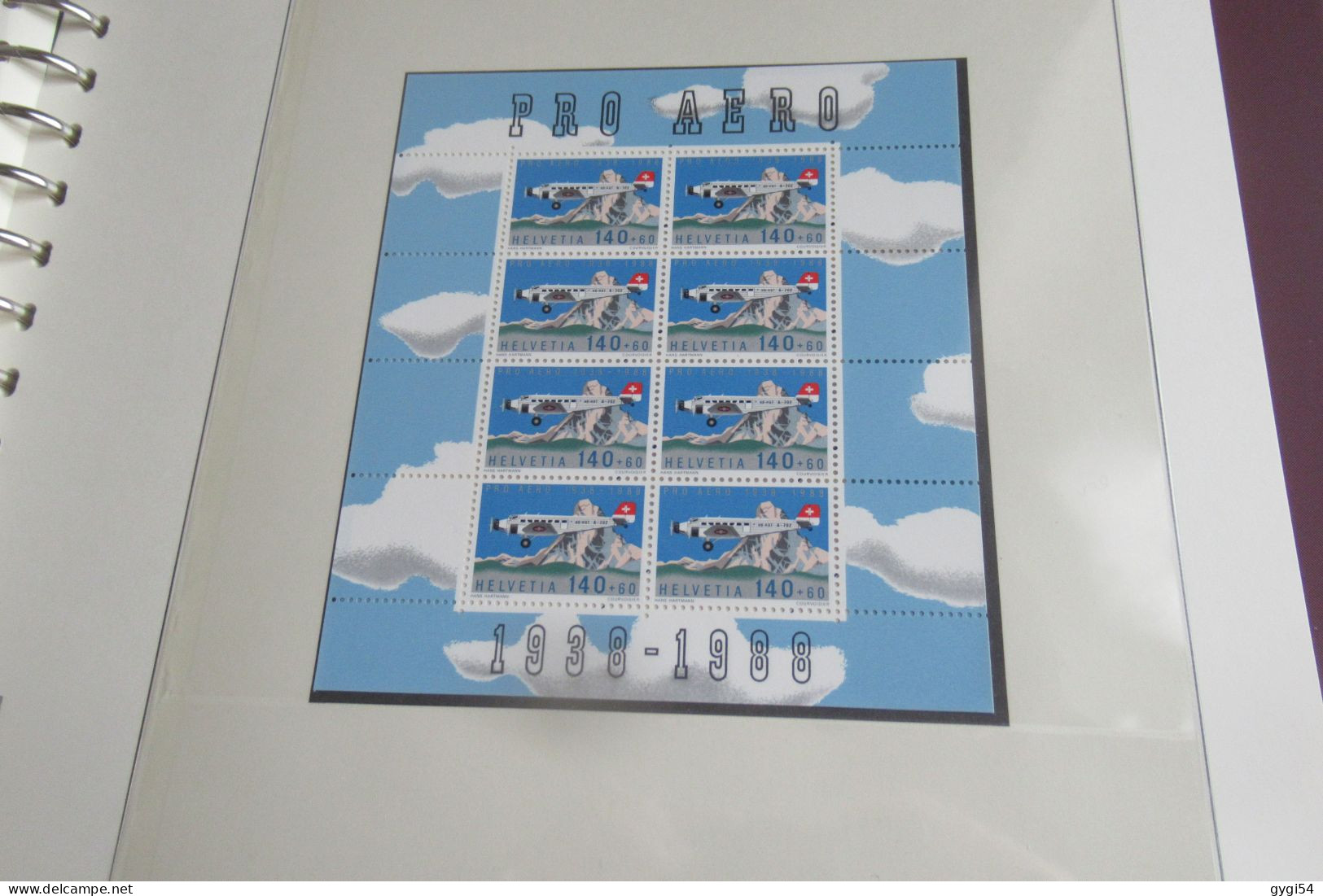 SUISSE 1985   à  1995  dans superbe   Album LINDNER   complet ** MNH