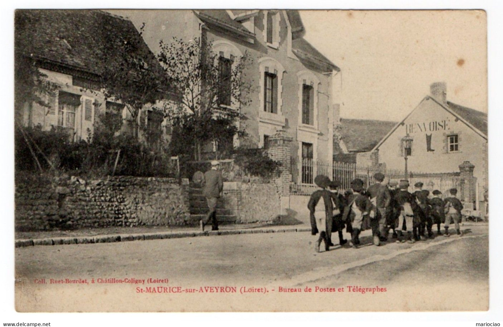 C-FR45230 St Maurice Sur Aveyron Bureau De Postes Et Télégraphes Écoliers En Route Pour L'école - Sonstige & Ohne Zuordnung
