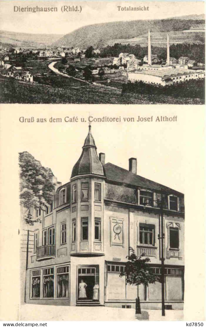 Dieringhausen - Gruss Aus Dem Cafe Josef Althoff - Gummersbach - Gummersbach