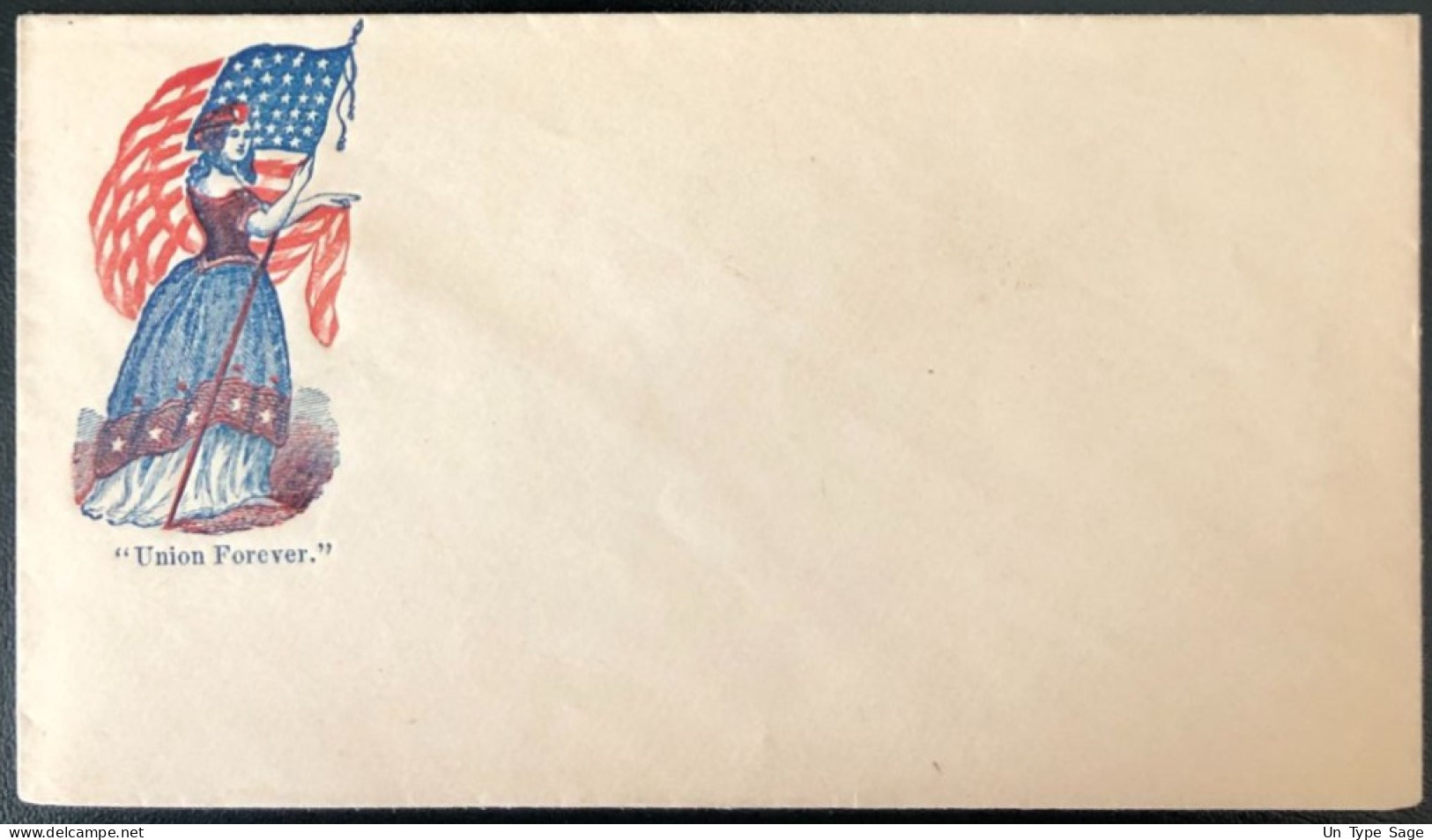 U.S.A, Civil War, Patriotic Cover - "Union Forever" - Unused - (C433) - Poststempel