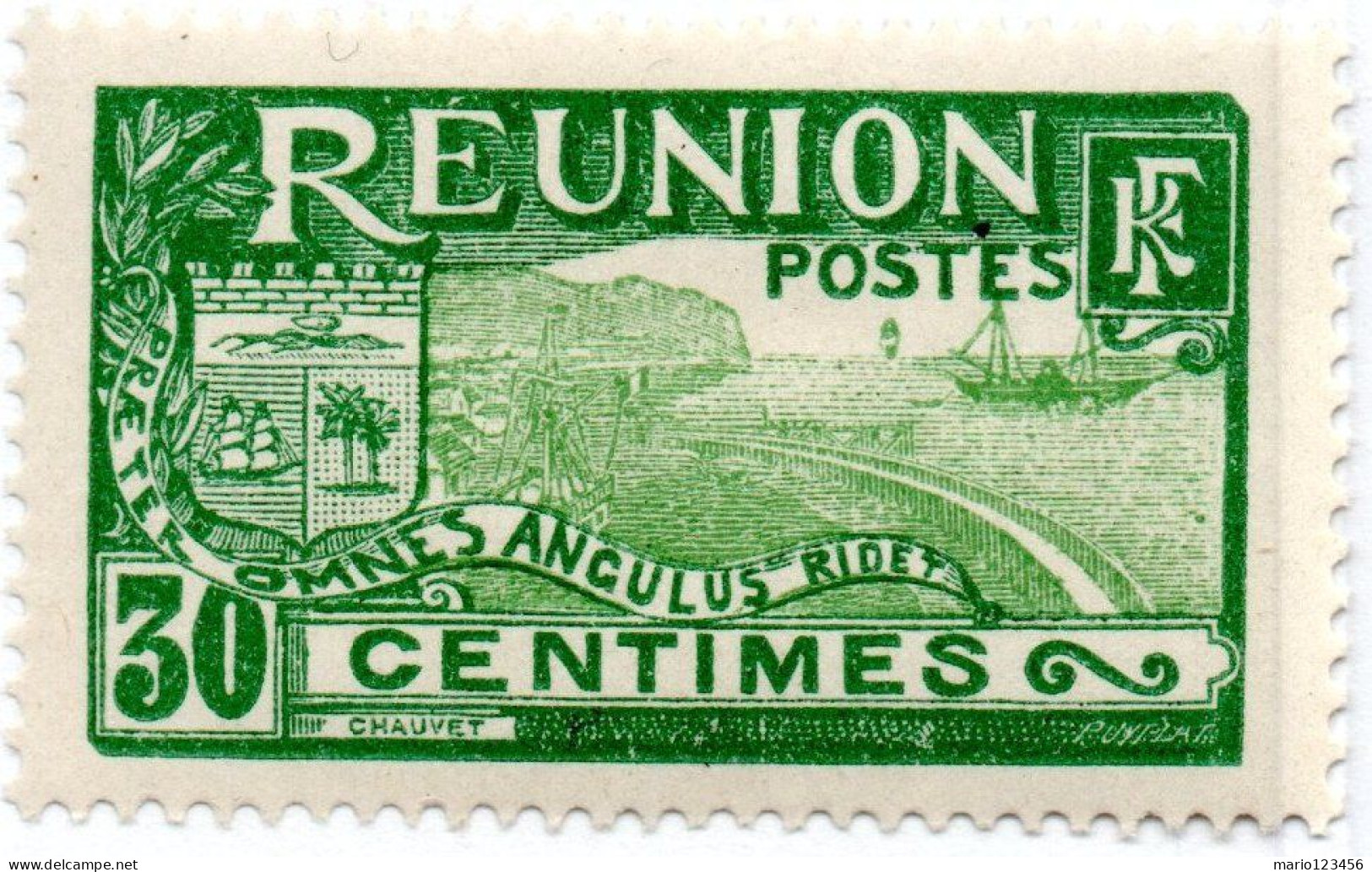 REUNION, CROCE ROSSA, PAESAGGI, LANDSCAPE, 1928, NUOVI (MNH**) Mi:RE 98, Scott:FR-RE 77, Yt:FR-RE 110 - Nuovi