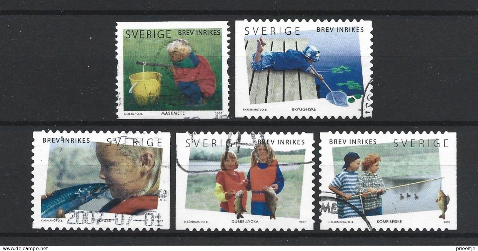 Sweden 2007 Fishing  Y.T. 2565/2569 (0) - Used Stamps
