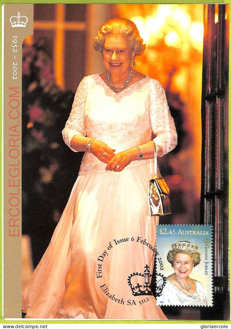 Ad3261 - AUSTRALIA - Postal History - Set 2 MAXIMUM CARD - 2002  Queen Elizabeth - Royalties, Royals
