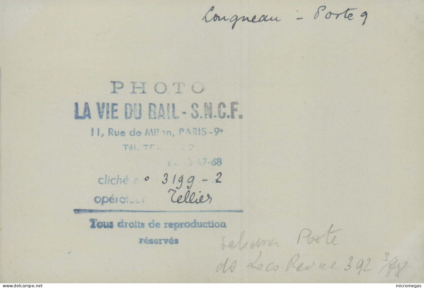 Longueau - Poste 9  - Photo "La Vie Du Rail-S.N.C.F." - 12 X 8 Cm. - Trenes