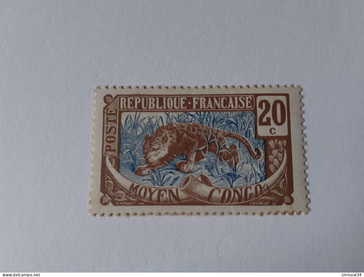 TIMBRE  CONGO    N  54     COTE  4,00  EUROS    NEUF  TRACE  CHARNIERE - Neufs