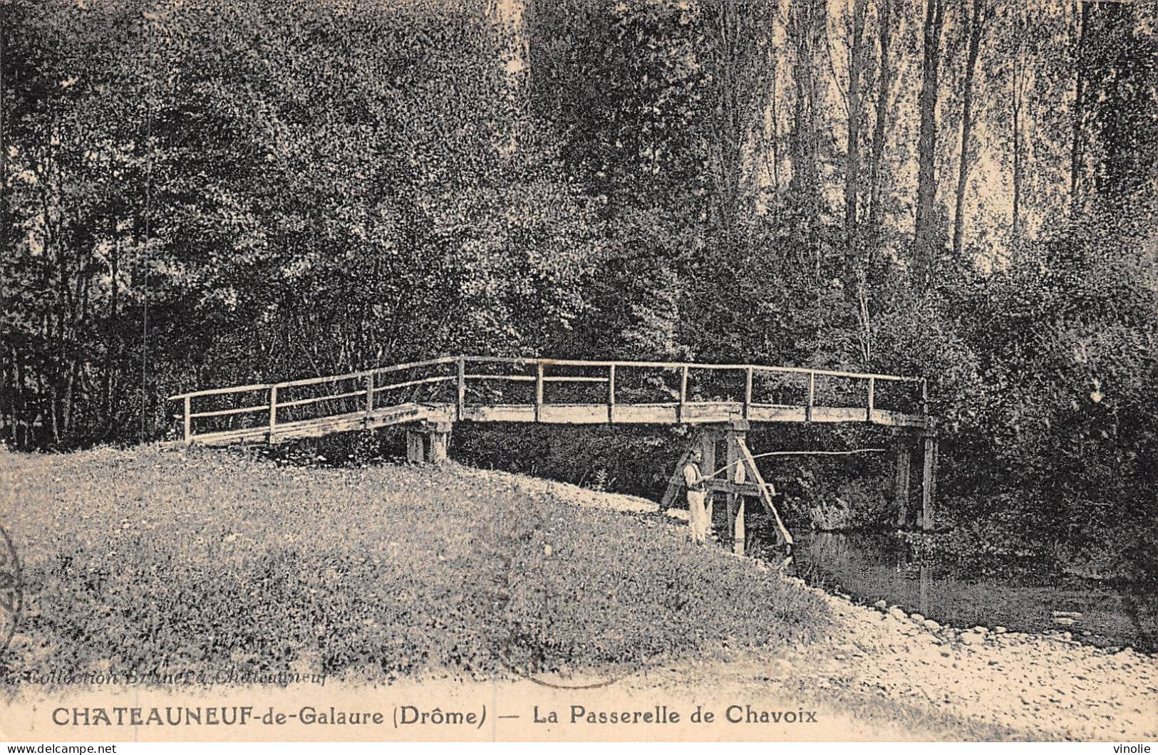 24-5519 : CHATEAUNEUF-DE-GALAURE. LA PASSERELLE DE CHEVOIX - Other & Unclassified