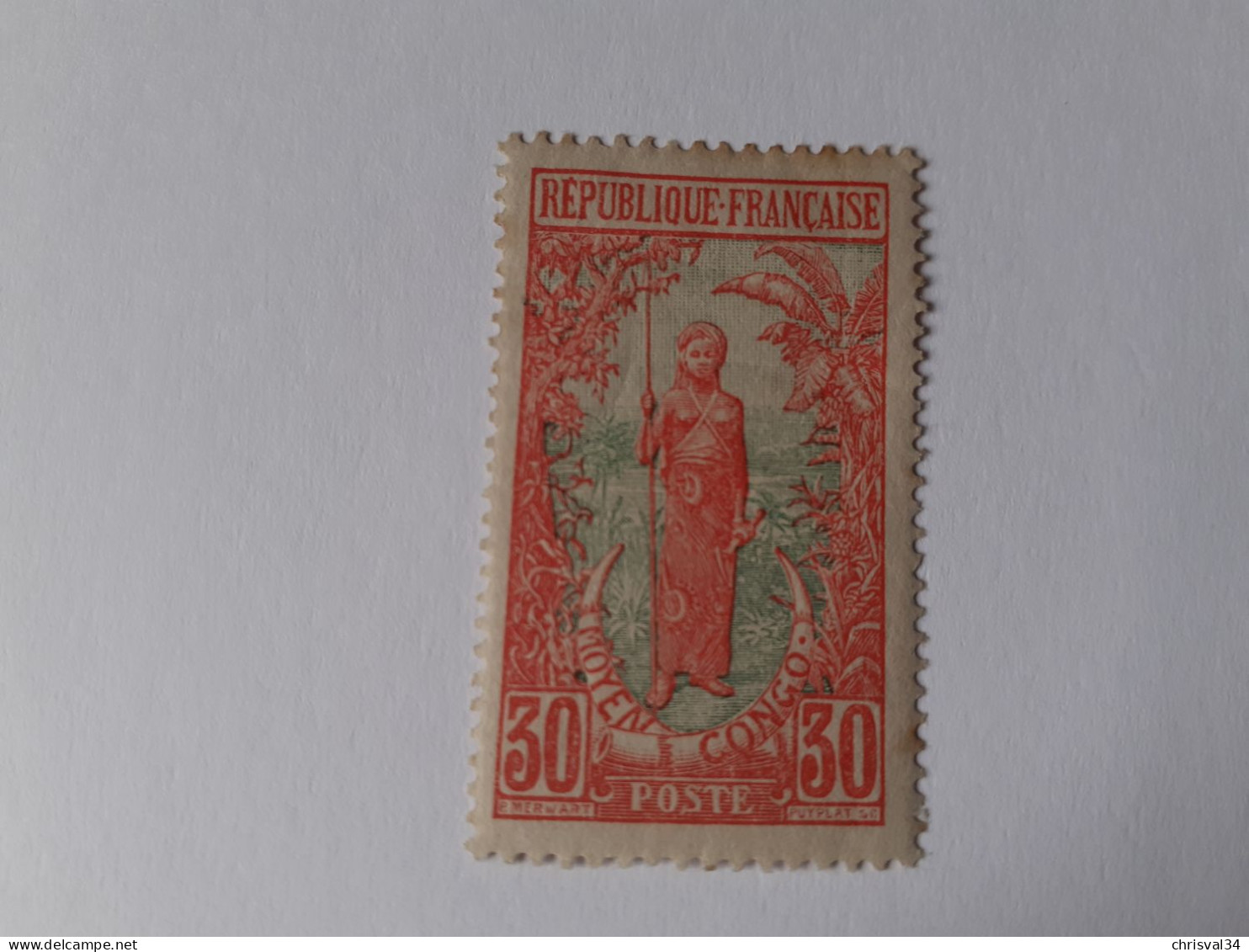 TIMBRE  CONGO    N  56     COTE  3,30  EUROS    NEUF  TRACE  CHARNIERE - Neufs