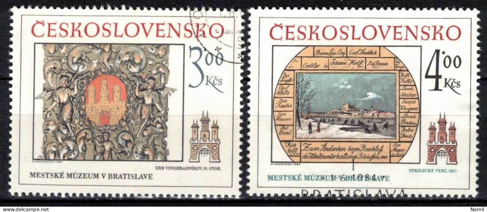 Tchécoslovaquie 1984 Mi 2770-1 (Yv 2589-90), Obliteré - Used Stamps