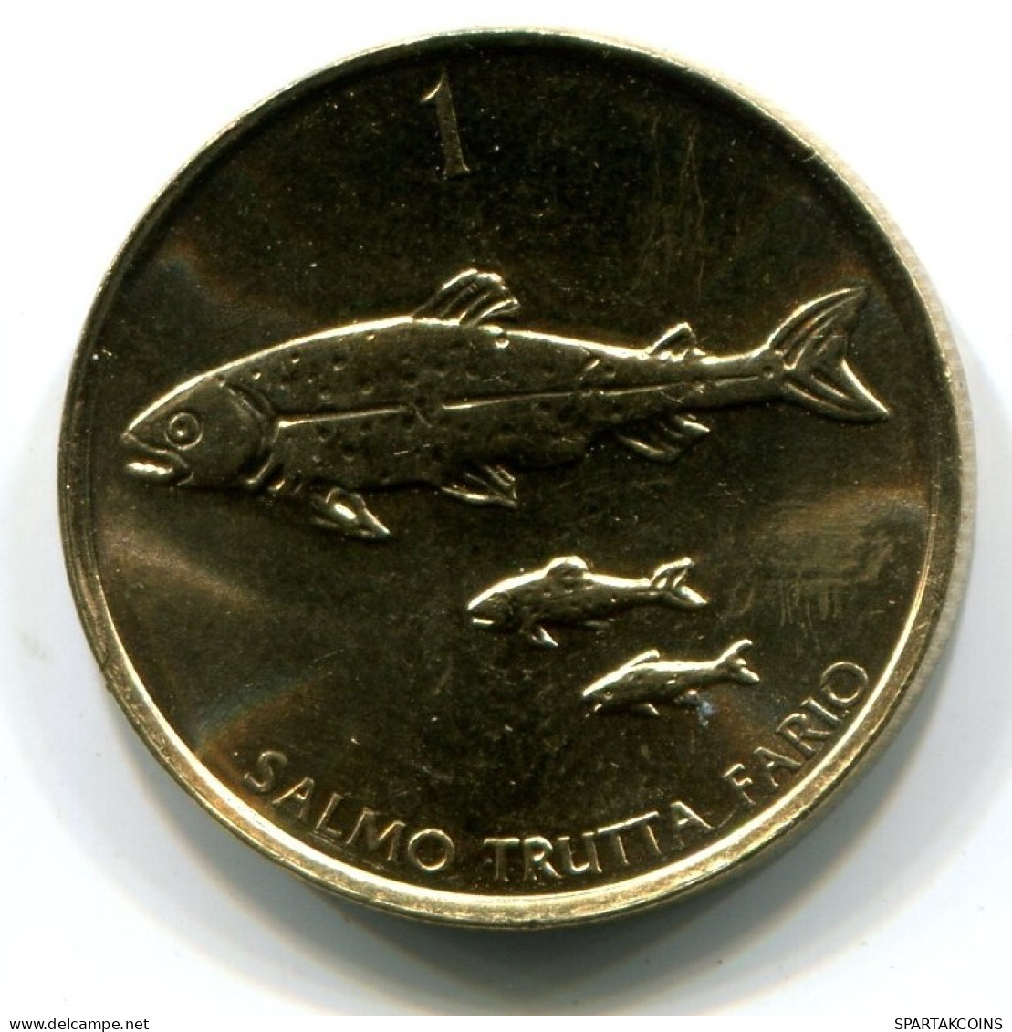 1 TOLAR 2001 SLOVÉNIE SLOVENIA UNC Fish Pièce #W11352.F.A - Slovénie