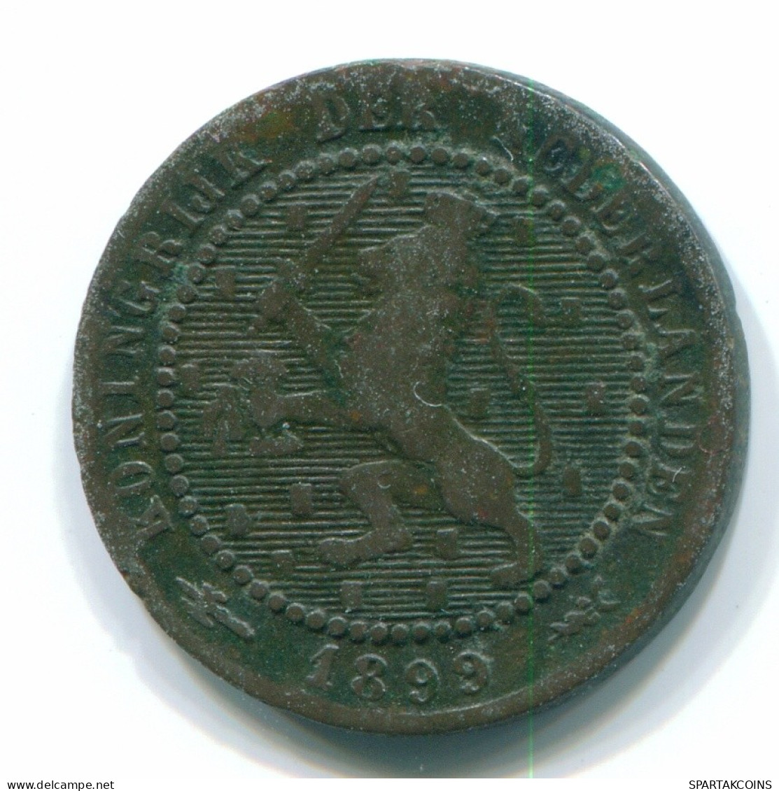 1 CENT 1899 NÉERLANDAIS NETHERLANDS Pièce BRONZE #S13687.F.A - 1 Centavos