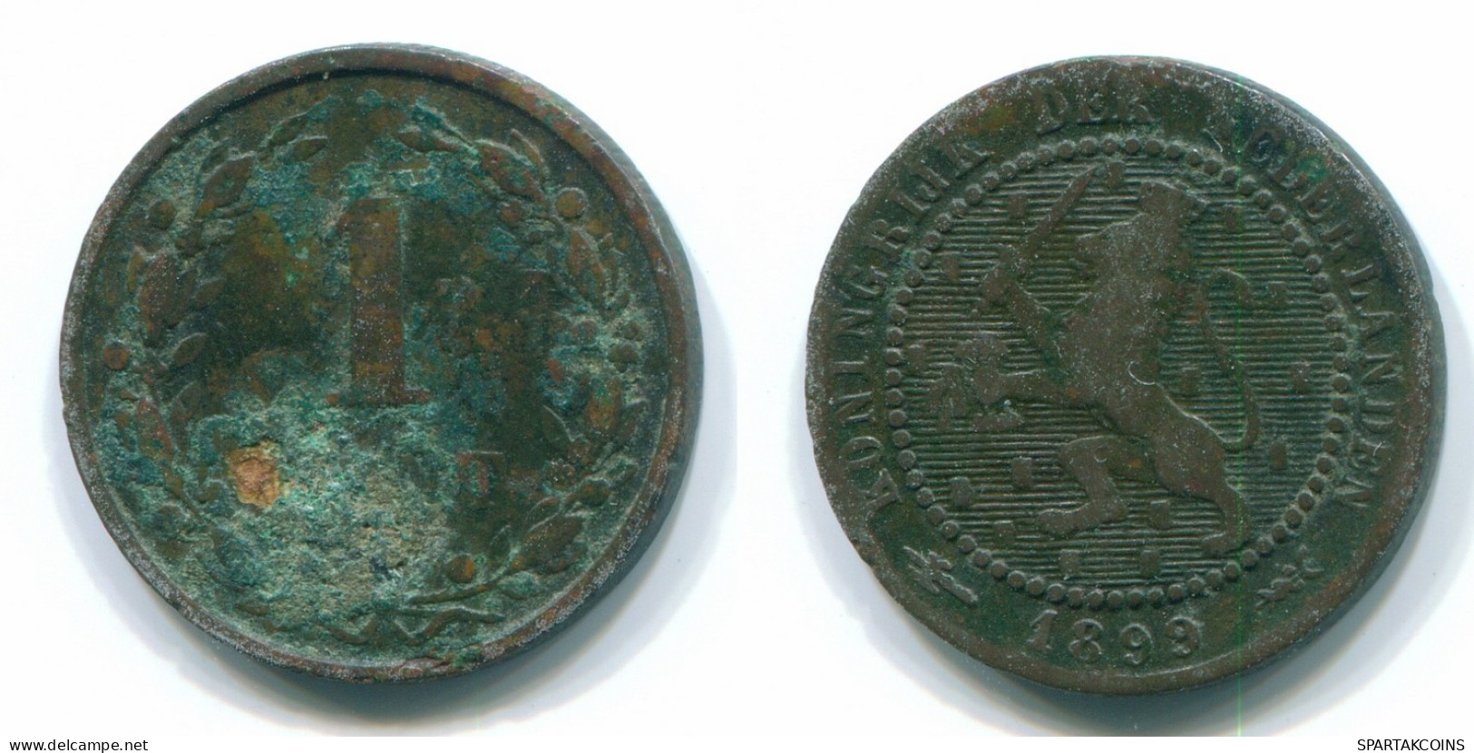 1 CENT 1899 NÉERLANDAIS NETHERLANDS Pièce BRONZE #S13687.F.A - 1 Centavos