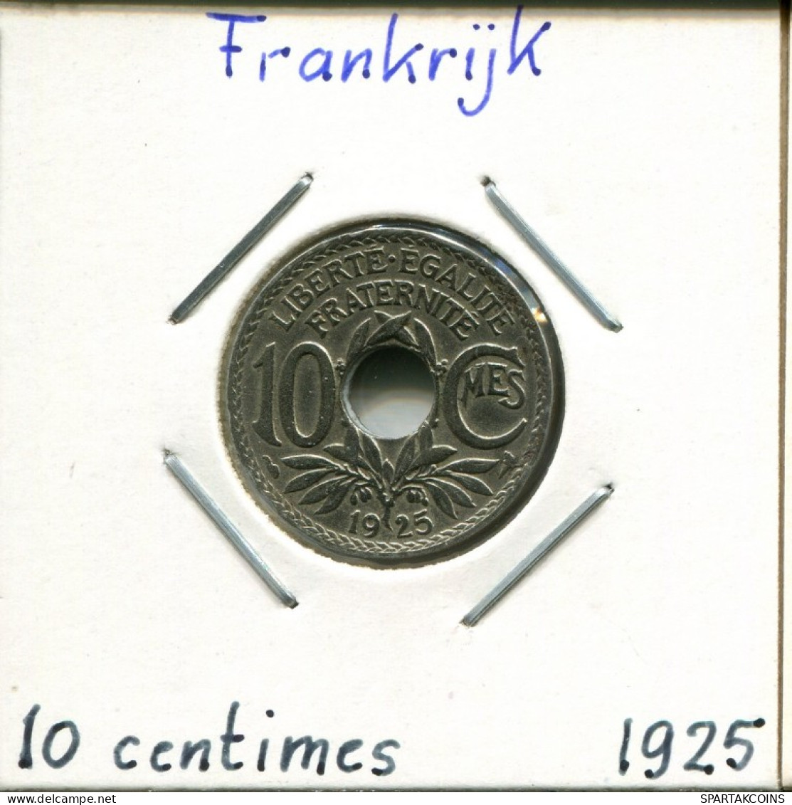 10 CENTIMES 1925 FRANKREICH FRANCE Französisch Münze #AM097.D.A - 10 Centimes