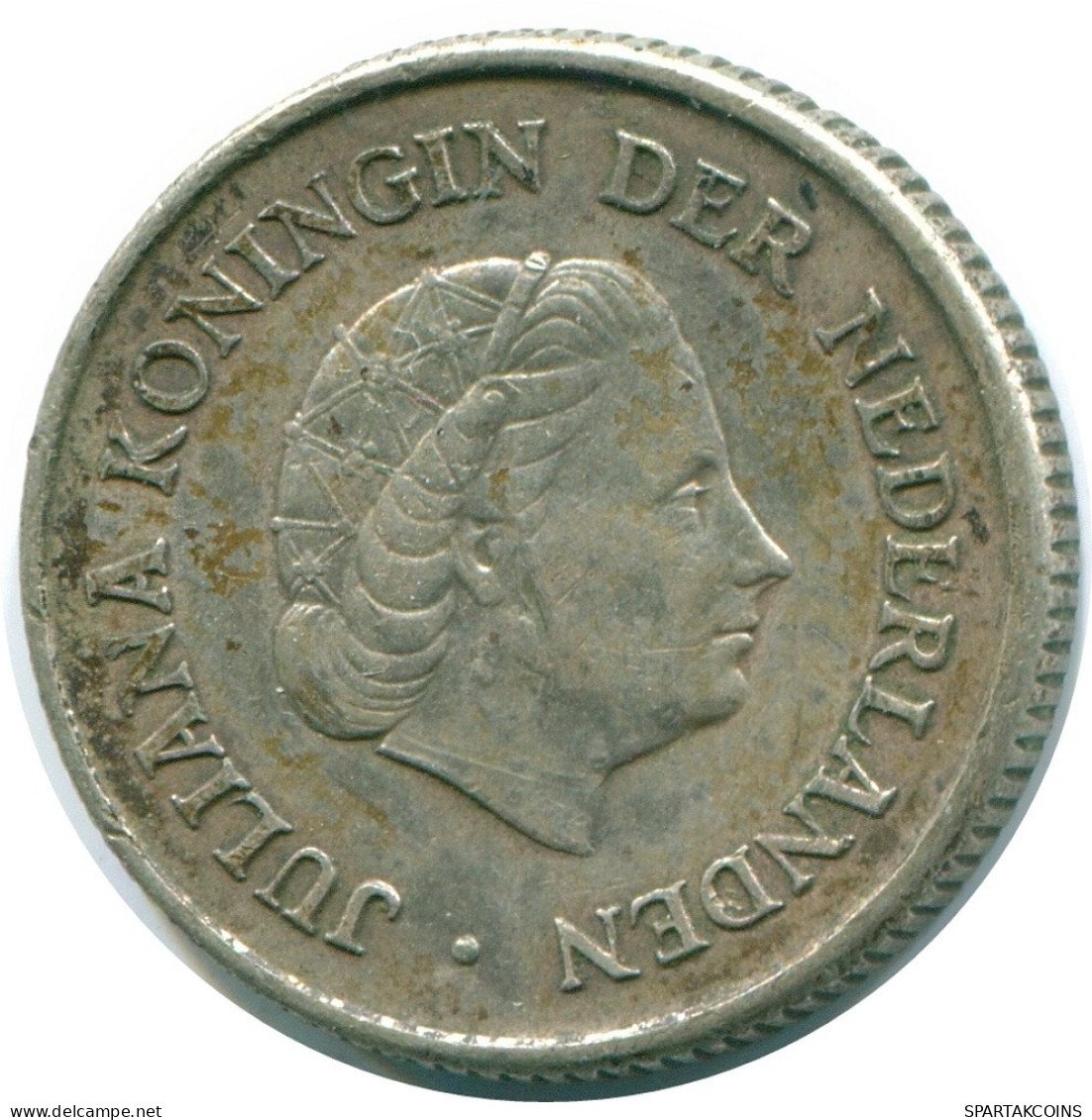 1/4 GULDEN 1967 ANTILLAS NEERLANDESAS PLATA Colonial Moneda #NL11607.4.E.A - Antilles Néerlandaises