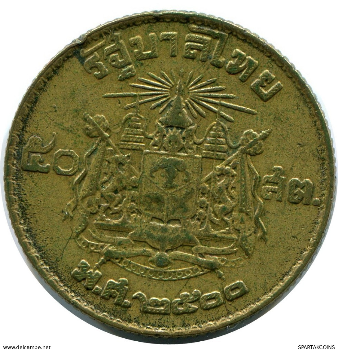 25 SATANG 1957 TAILANDESA THAILAND RAMA IX Moneda #AZ129.E.A - Thaïlande