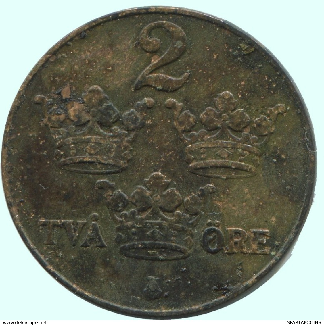 2 ORE 1928 SCHWEDEN SWEDEN Münze #AC809.2.D.A - Schweden