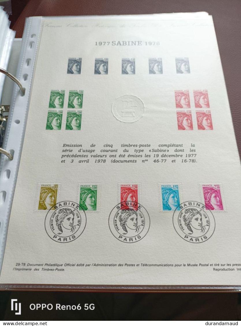 Document Philatelique  SABINE 29/1978 - Documenten Van De Post