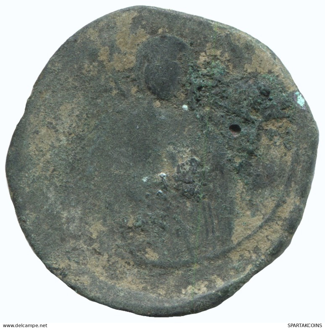 JESUS CHRIST ANONYMOUS CROSS Ancient BYZANTINE Coin 8.2g/30mm #AA629.21.U.A - Byzantines