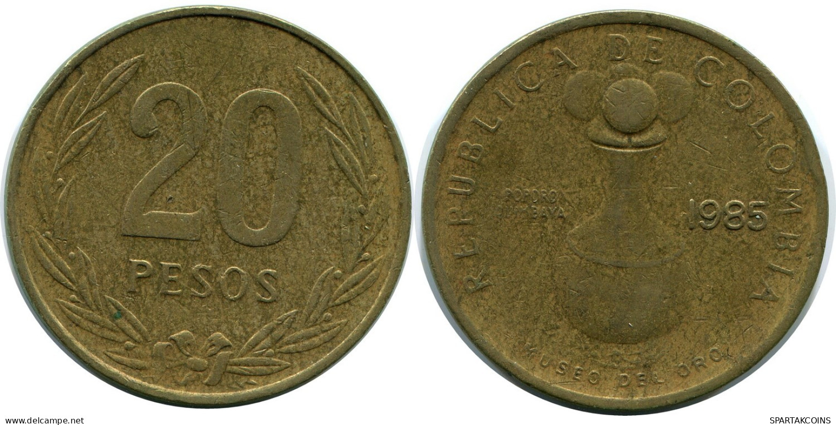 20 PESOS 1985 KOLUMBIEN COLOMBIA Münze #AR918.D.A - Colombia