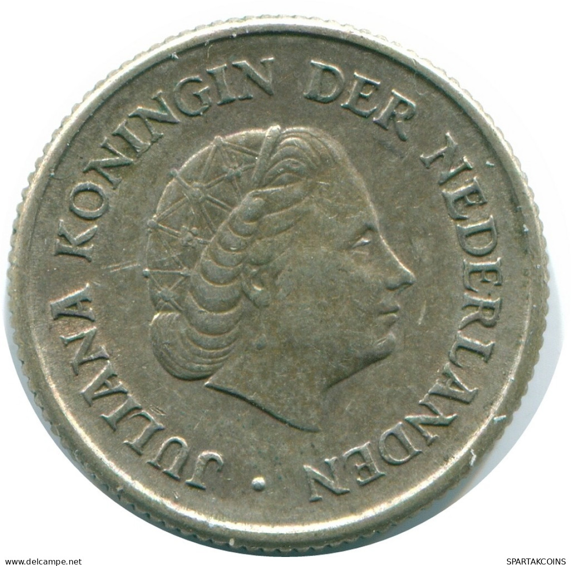1/4 GULDEN 1967 NIEDERLÄNDISCHE ANTILLEN SILBER Koloniale Münze #NL11598.4.D.A - Antilles Néerlandaises