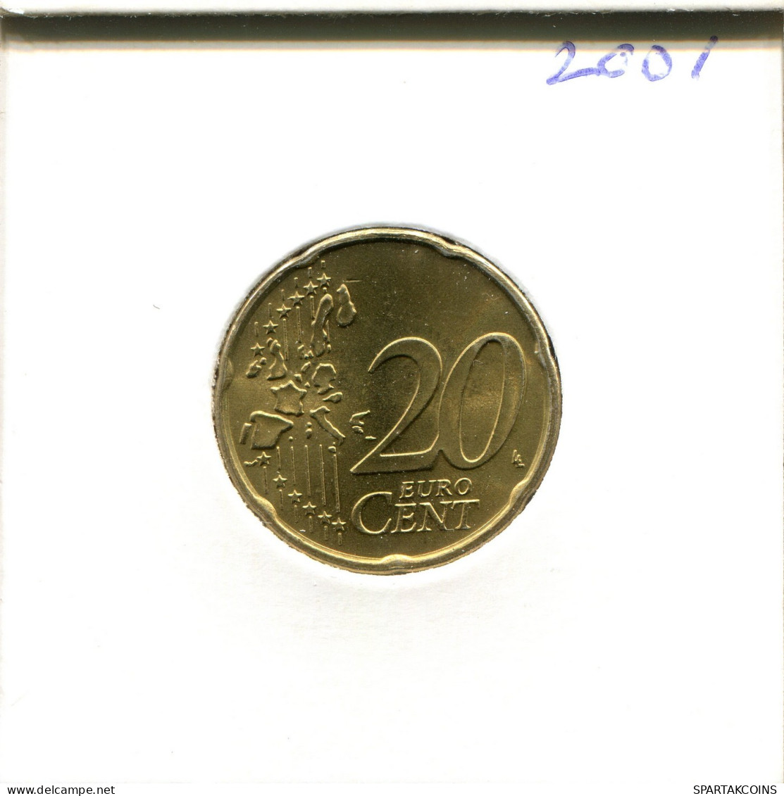 20 EURO CENTS 2001 NIEDERLANDE NETHERLANDS Münze #EU275.D.A - Nederland