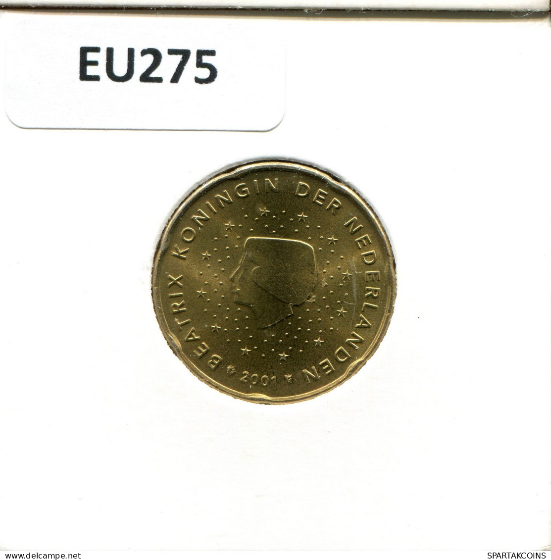 20 EURO CENTS 2001 NIEDERLANDE NETHERLANDS Münze #EU275.D.A - Nederland