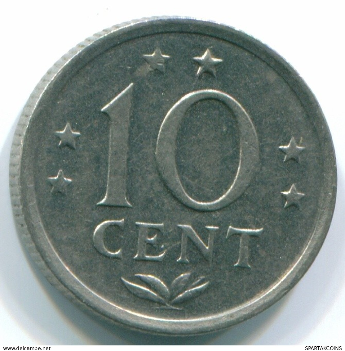 10 CENTS 1970 ANTILLAS NEERLANDESAS Nickel Colonial Moneda #S13334.E.A - Antilles Néerlandaises