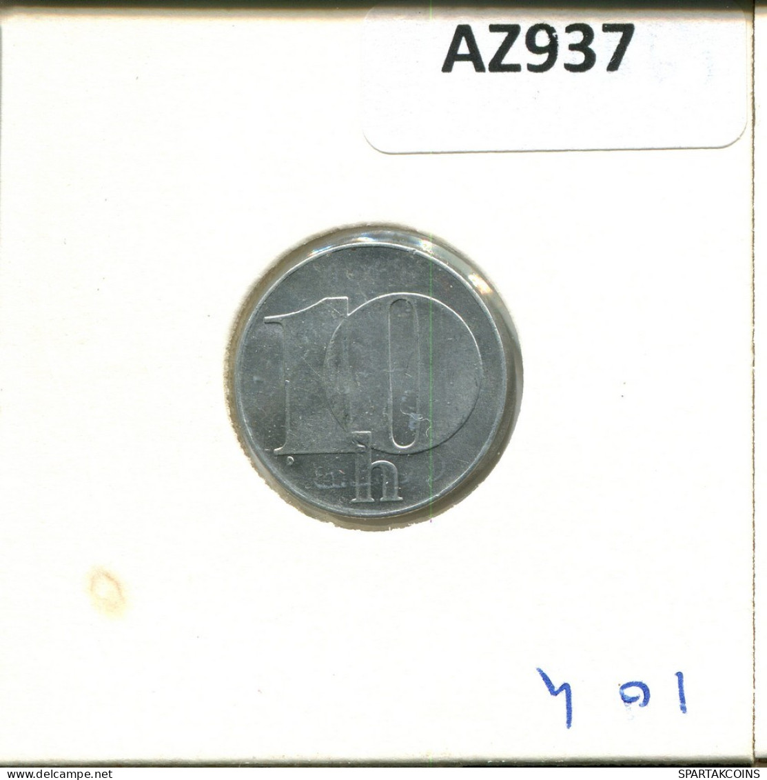 10 HALERU 1991 CHECOSLOVAQUIA CZECHOESLOVAQUIA SLOVAKIA Moneda #AZ937.E.A - Tsjechoslowakije