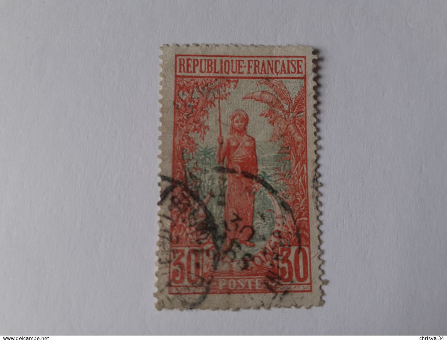 TIMBRE  CONGO    N  56     COTE  2,00  EUROS    OBLITERE - Used Stamps