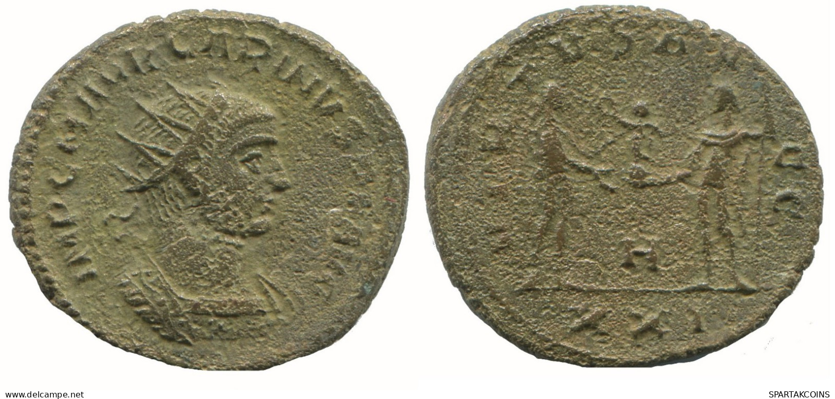 CARINUS ANTONINIANUS Antiochia H/xxi AD325 Virtus AVGG 4.4g/21mm #NNN1750.18.E.A - The Tetrarchy (284 AD Tot 307 AD)