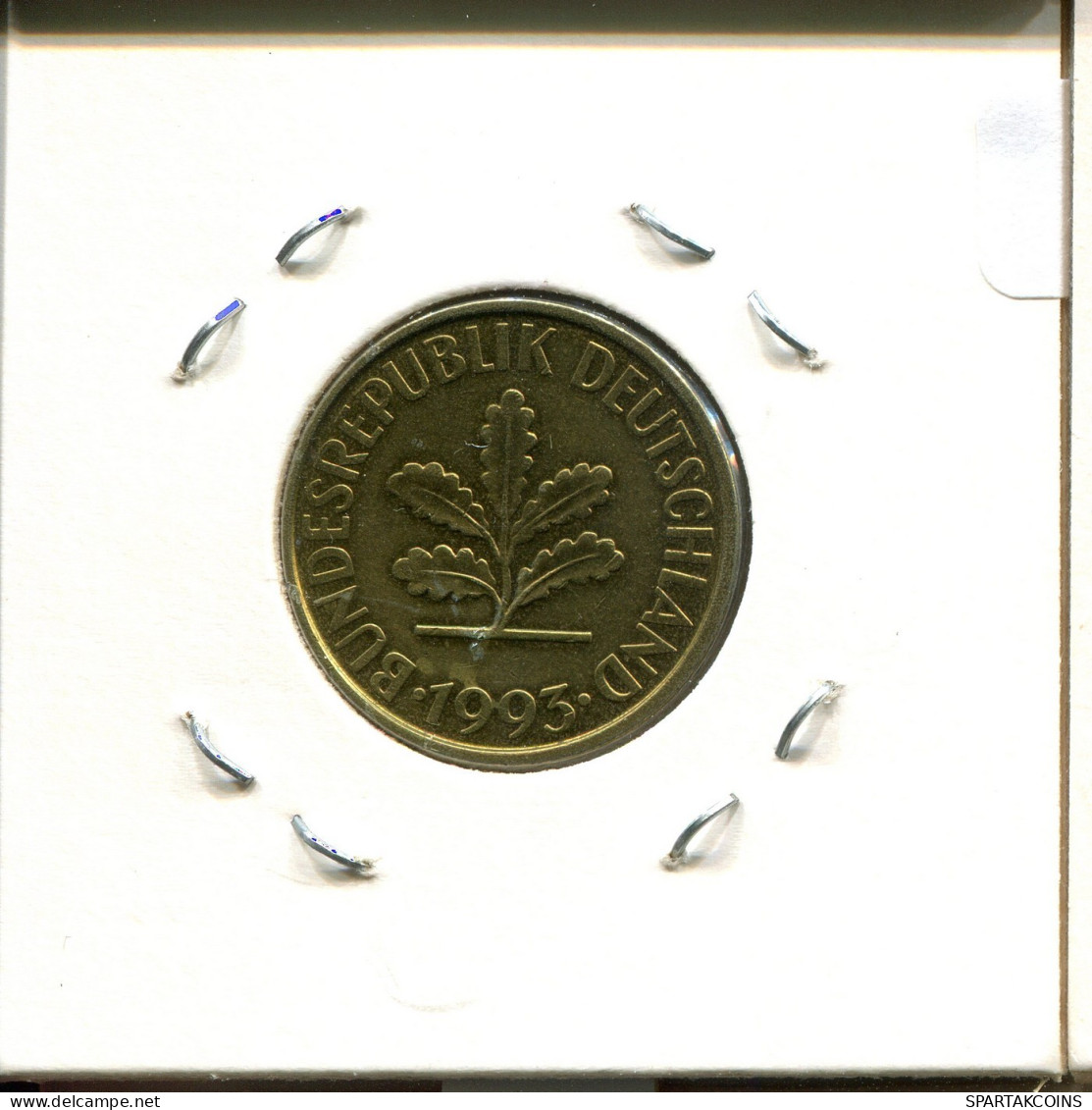 10 PFENNIG 1993 F WEST & UNIFIED GERMANY Coin #DB488.U.A - 10 Pfennig