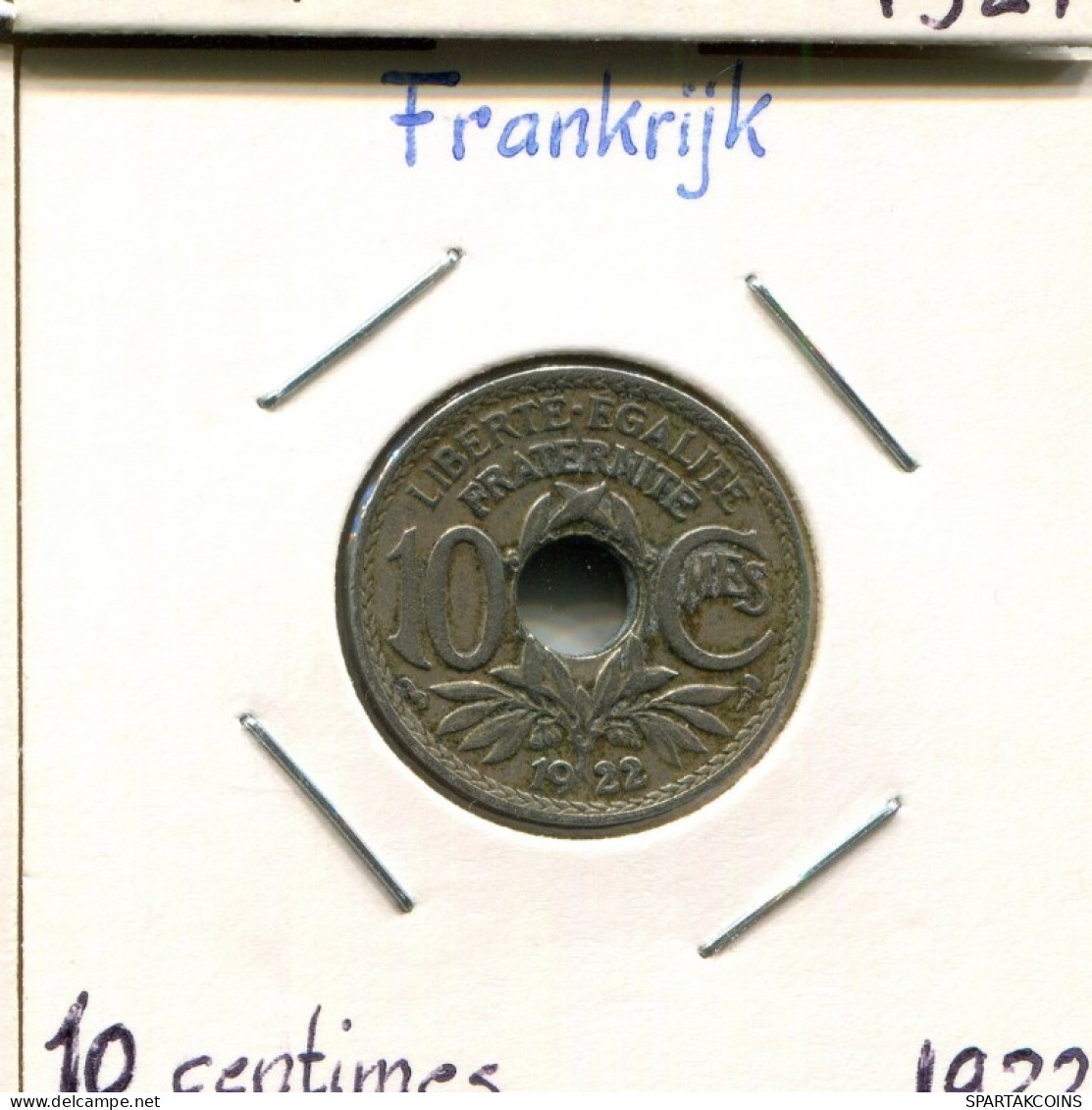 10 CENTIMES 1922 FRANCE Coin French Coin #AM094.U.A - 10 Centimes