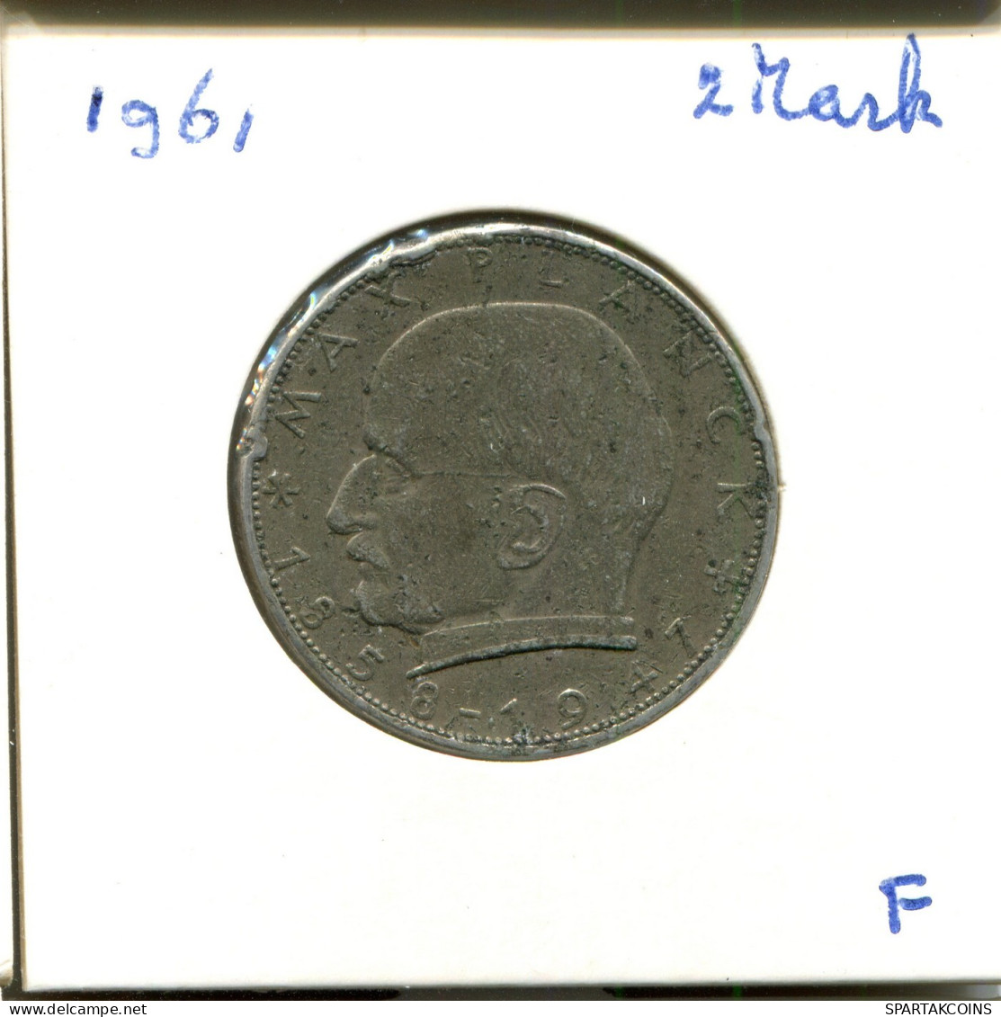 2 DM 1961 F M.Planck BRD ALEMANIA Moneda GERMANY #DA813.E.A - 2 Marcos