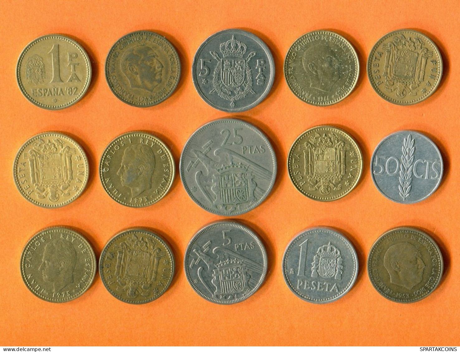 ESPAÑA Moneda SPAIN SPANISH Moneda Collection Mixed Lot #L10247.1.E.A - Andere & Zonder Classificatie