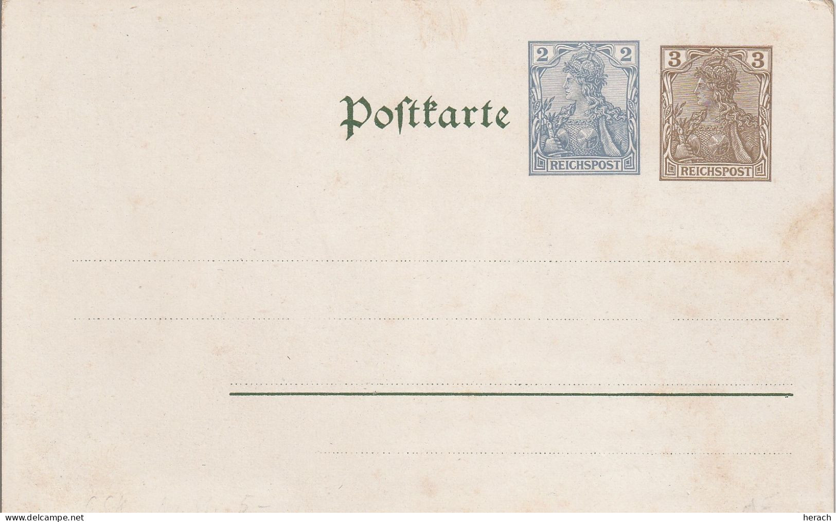 Allemagne Entier Postal Illustré 1901 - Postcards