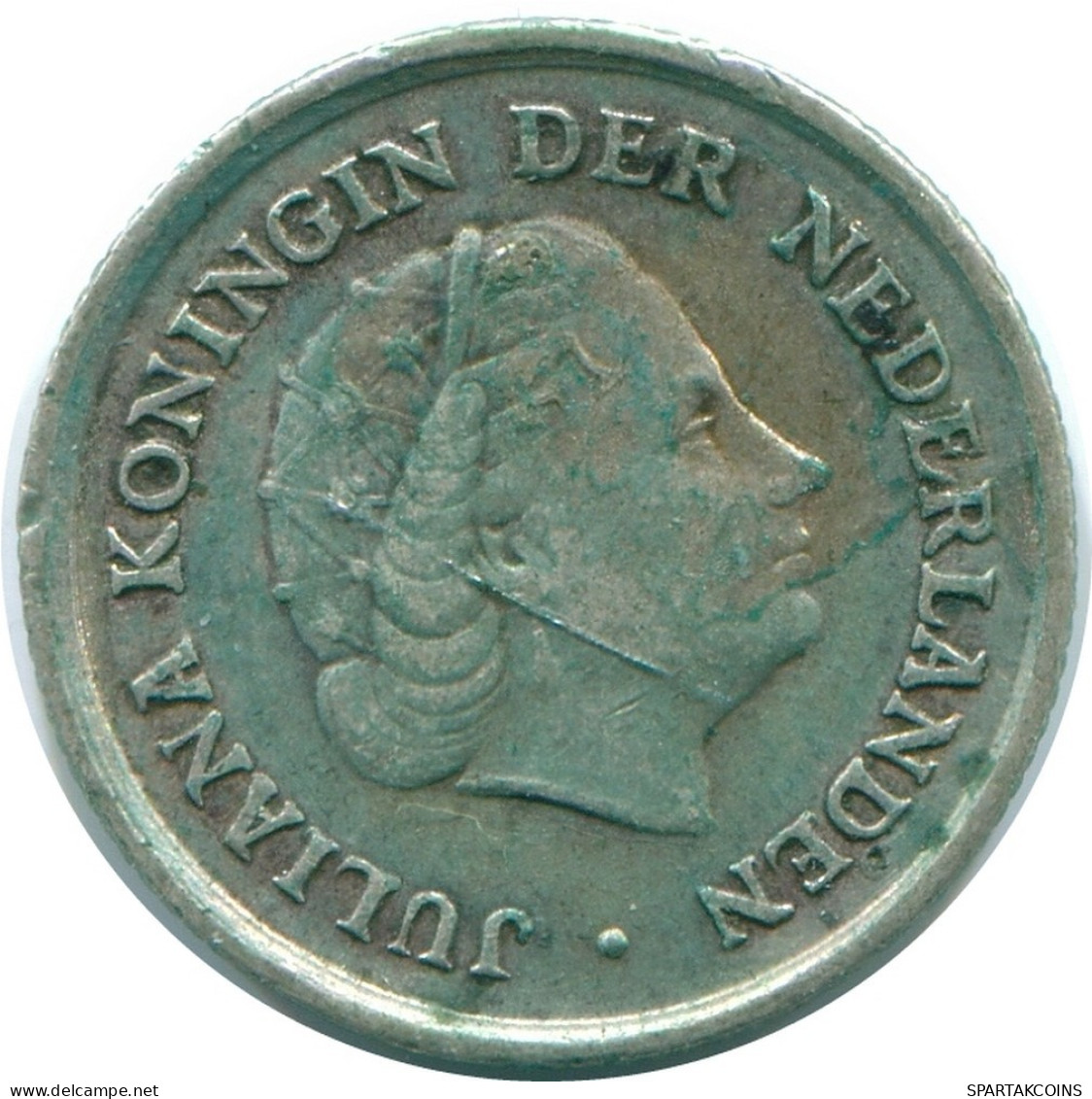 1/10 GULDEN 1966 NETHERLANDS ANTILLES SILVER Colonial Coin #NL12813.3.U.A - Antilles Néerlandaises