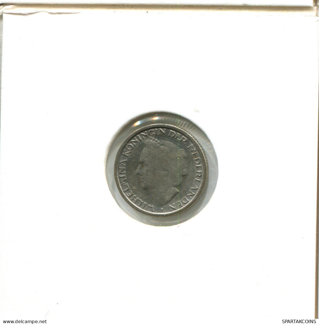 1/10 GULDEN 1948 CURACAO SILVER Coin #AX499.U.A - Curacao