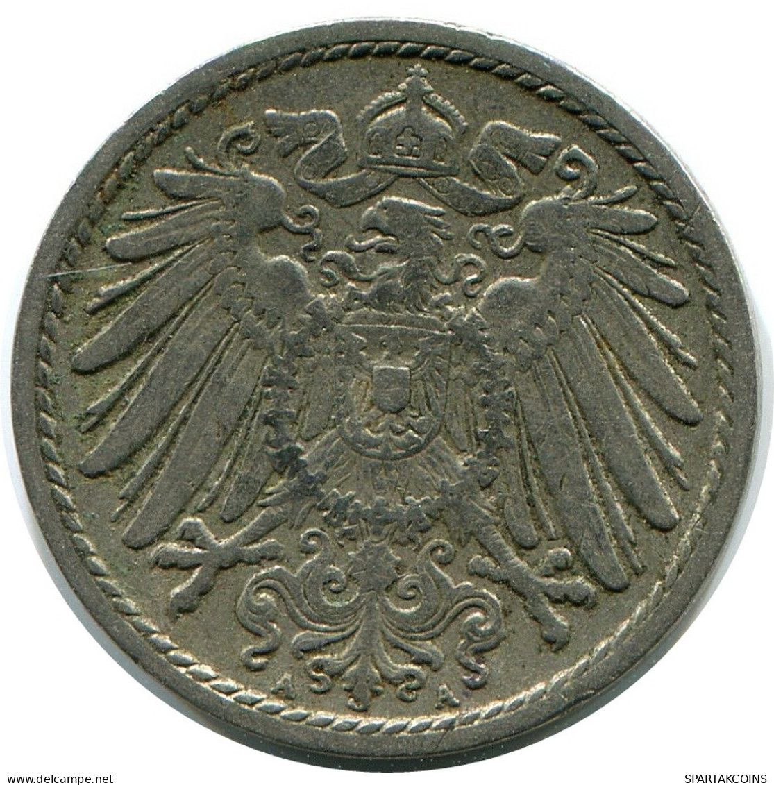 5 PFENNIG 1907 A ALEMANIA Moneda GERMANY #DB150.E.A - 5 Pfennig