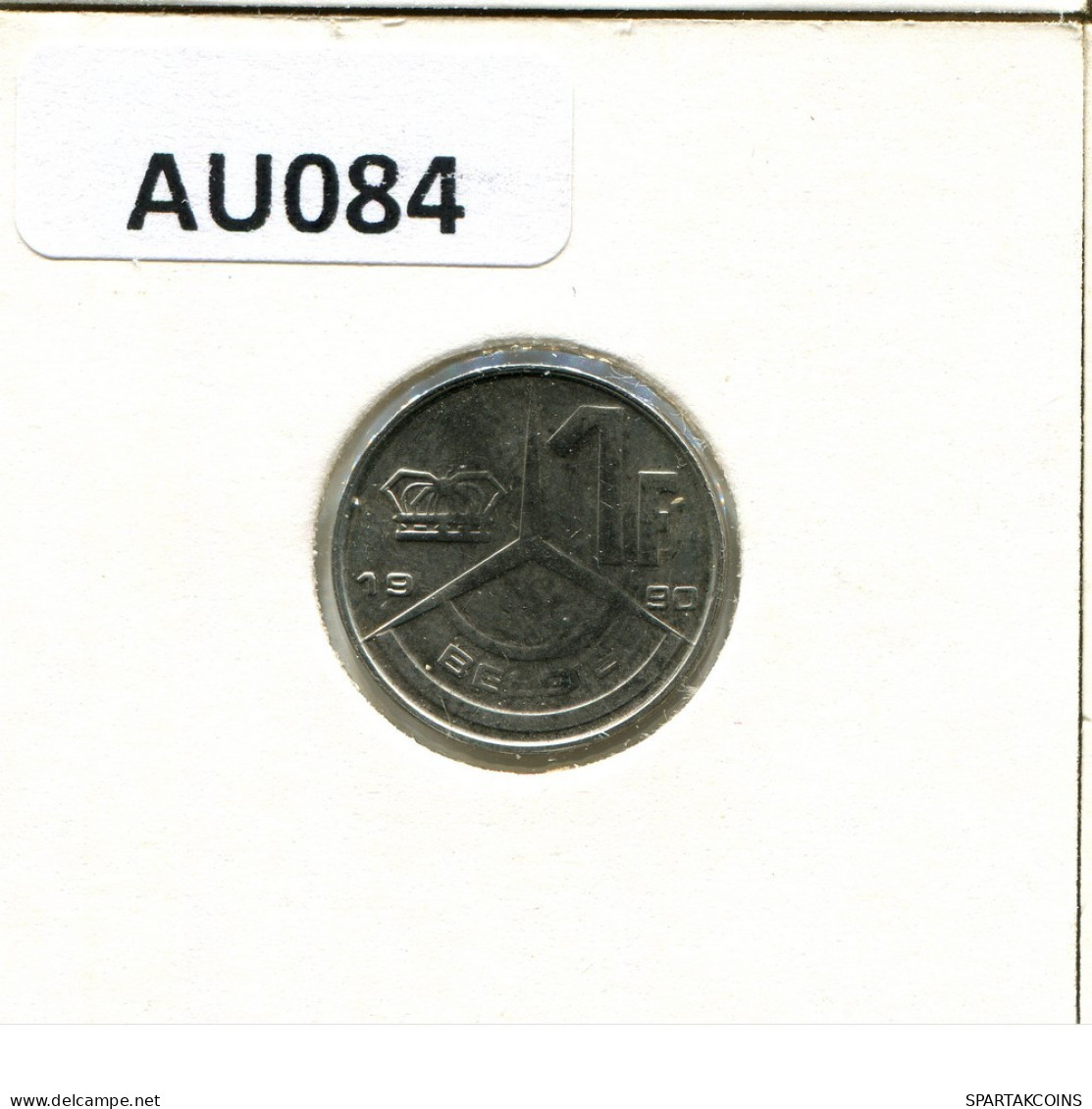 1 FRANC 1990 DUTCH Text BELGIQUE BELGIUM Pièce #AU084.F.A - 1 Franc