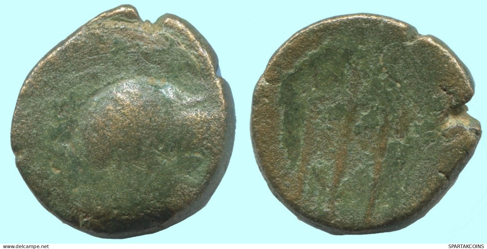 TRIDENT AUTHENTIC ORIGINAL ANCIENT GREEK Coin 6.2g/19mm #AF951.12.U.A - Griechische Münzen