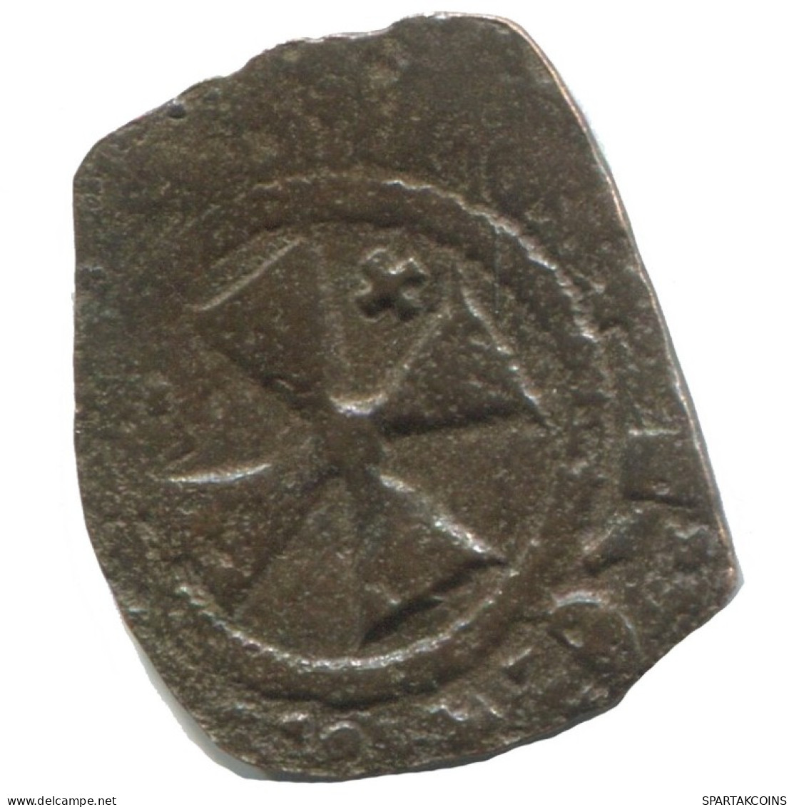 CRUSADER CROSS Authentic Original MEDIEVAL EUROPEAN Coin 0.6g/15mm #AC365.8.D.A - Andere - Europa