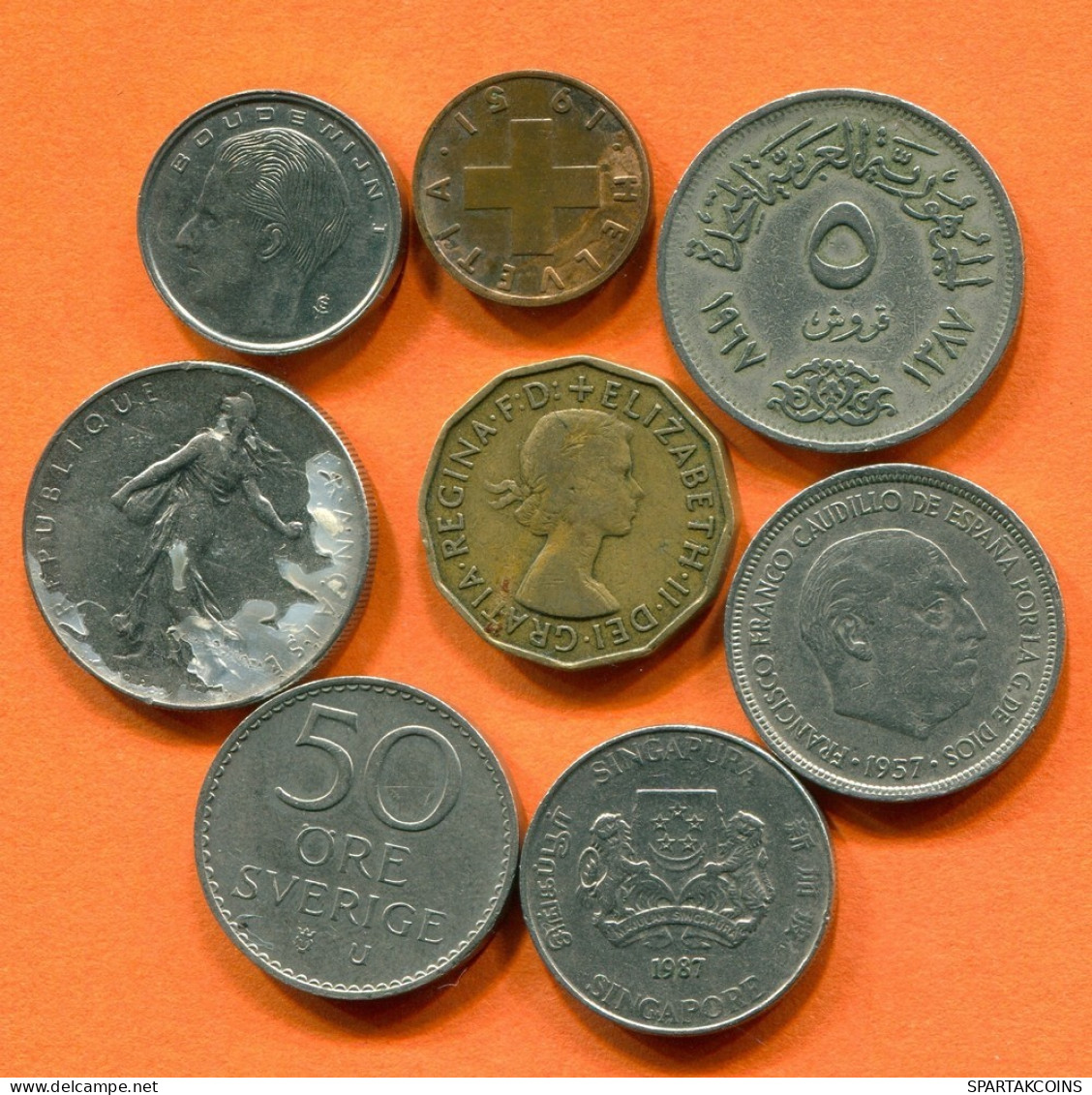 Collection MUNDO Moneda Lote Mixto Diferentes PAÍSES Y REGIONES #L10379.1.E.A - Other & Unclassified