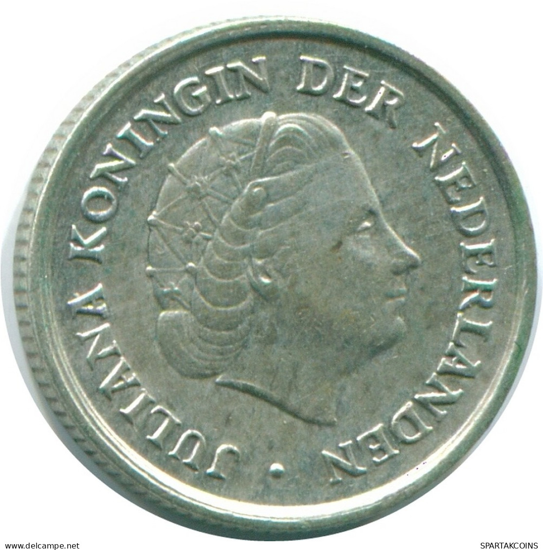 1/10 GULDEN 1966 NIEDERLÄNDISCHE ANTILLEN SILBER Koloniale Münze #NL12678.3.D.A - Antilles Néerlandaises