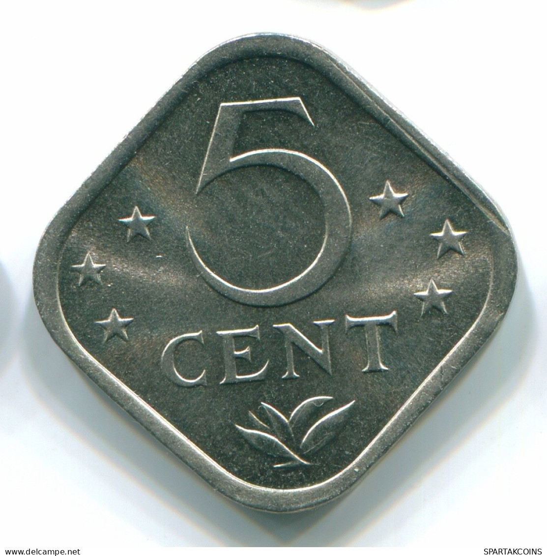 5 CENTS 1974 ANTILLAS NEERLANDESAS Nickel Colonial Moneda #S12219.E.A - Antilles Néerlandaises