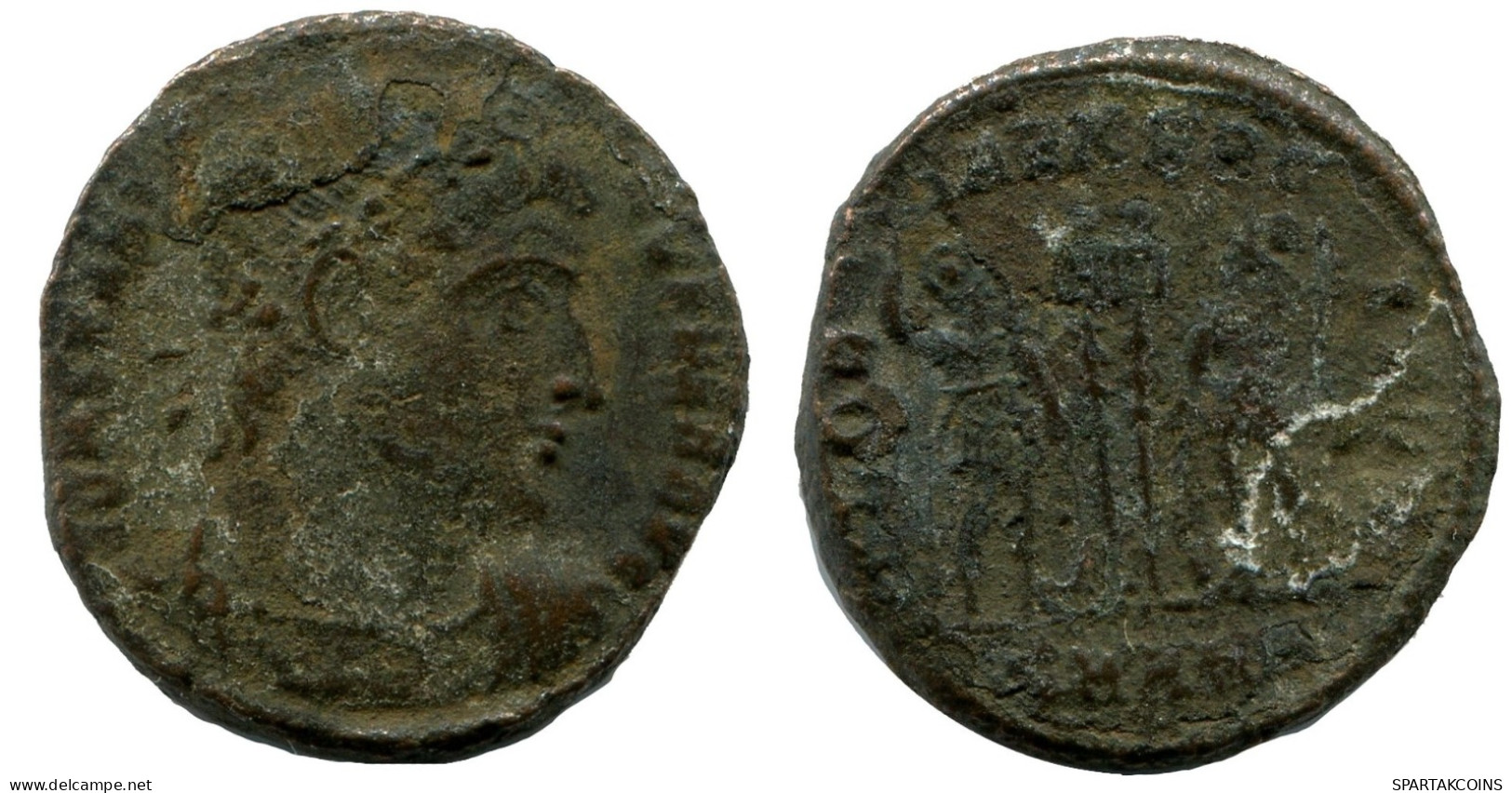 CONSTANTINE I MINTED IN ANTIOCH FOUND IN IHNASYAH HOARD EGYPT #ANC10597.14.E.A - Der Christlischen Kaiser (307 / 363)