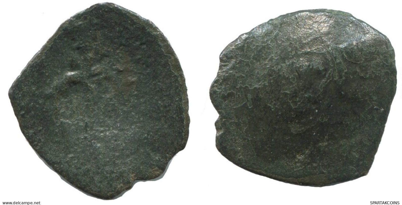 Auténtico Original Antiguo BYZANTINE IMPERIO Trachy Moneda 0.9g/18mm #AG719.4.E.A - Bizantine